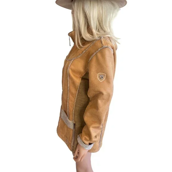 NWT Kuhl Large Dani Sherpa Lined Jacket MSRP$299 Tan NEW - Picture 7 of 13